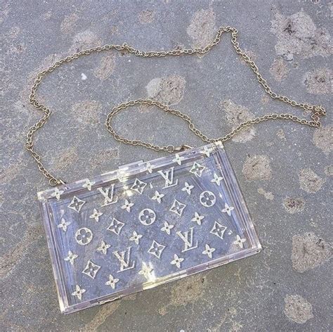 louis vuitton bag clear|louis vuitton plexiglass bag.